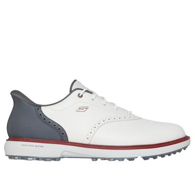 Skechers Men's Slip-ins: GO GOLF Prestige SL Shoes | Size 8.0 | Natural/Gray | Leather/Synthetic/Textile | Arch Fit
