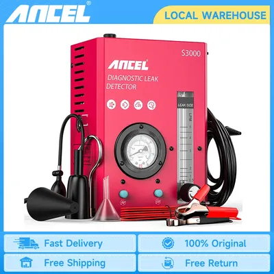 ANCEL S3000 Car Smoke Leak Detector EVAP Smoke Machine Diagnostic Tool Car Fuel Pipe Leak Detector Tester Auto Vacuum Tester
