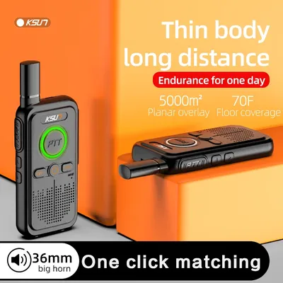 PMR446 Walkie Talkie 2pcs included Mini Size Type C Rechargeable Life Communicate Device Portable Radio KSUT Two Way Radio