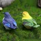 Mini oiseau de jardin nickel é, artisanat en résine, décorations de jardin bricolage, plante succulente, bonsaï, figurAuckland, accessoire