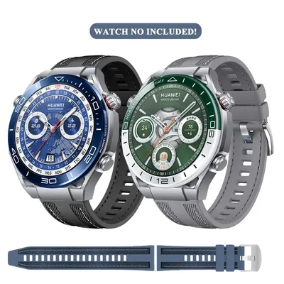 Silikonarmband für Huawei Watch Ultimate Original-Armband, 22 mm, universelles Ersatzarmband für Huawei Watch Ultimate Image