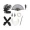 1920er Jahre Flapper Accessoires Gatsby Kostüm Accessoires Set für Damen 20er Jahre Kopfbedeckung Perlenkette Handschuhe Halter