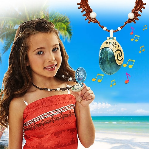 Prinzessin Moana Halskette Zubehör Schmuck Mädchen Kinder Karneval Kindertag Party Geburtstag Alltagstauglich Image