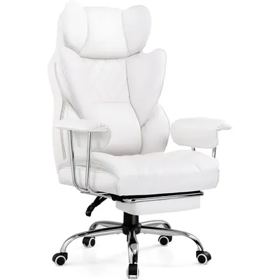 Gaming Chair,Office Chair with Pocket Spring Lumbar Support, Outward Fixed Soft Armrests and