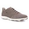 Slip-On Sneaker GEOX, Herren, Gr. 40, grau (dove grau), Veloursleder, Textil, sportlich, Schuhe, Slipper, Freizeitschuh mit Gummizug