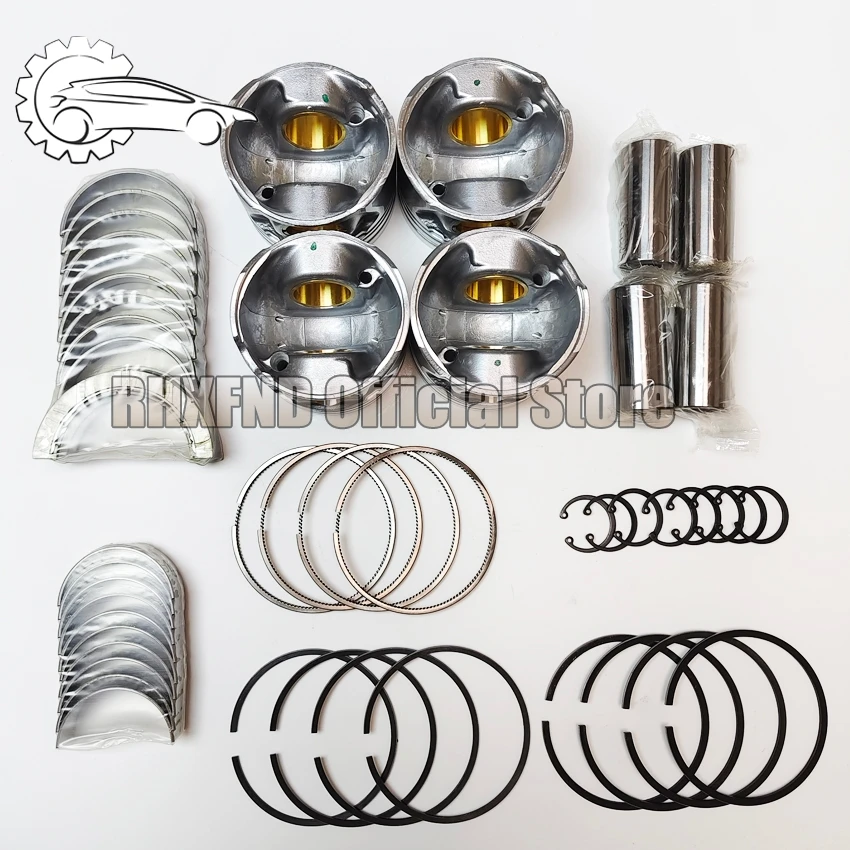 U201-11-SG0 BK2Q-11-SA0 Kolben Kit Kolben Ring Kurbelwelle Pleuelager Für Ford Ranger Transit P4AT V348 Für Mazda BT50 2.2L Image