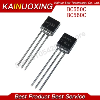 50PCS BC550C + BC560C jeweils 25pcs BC550 BC560 TO92 Transistor DIP-3 45V 0,1A TO-92 Neue Original Image