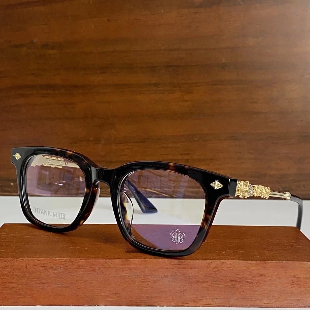 2025Neue Acetat-Brillenfassung für Herren und Damen, modisch, quadratisch, hochwertige optische verschreibungspflichtige Anti-Blaulicht-Brille Image