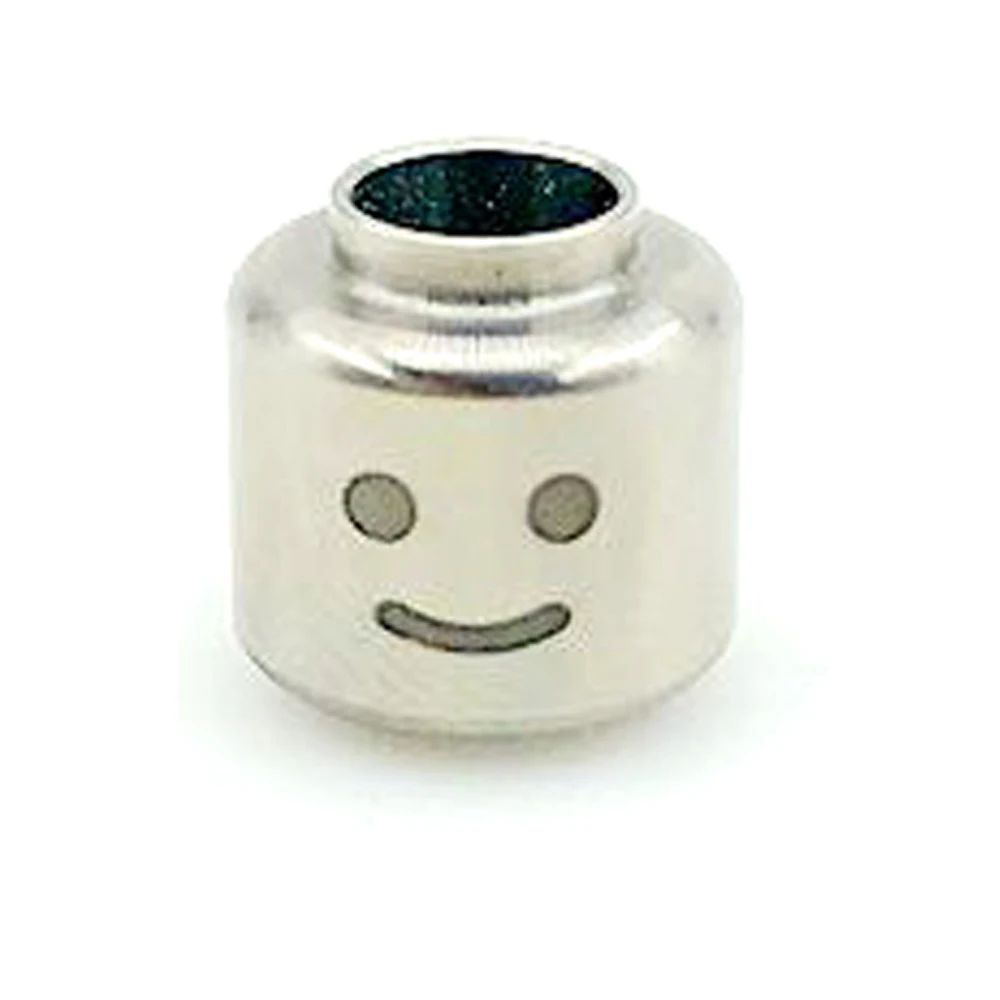 Perles de couteau cylindrique en titane, visage souriant, breloques paracorde, outils de bricolage en plein air, pendentifs de lanière EDC, porte-clés, accessoires