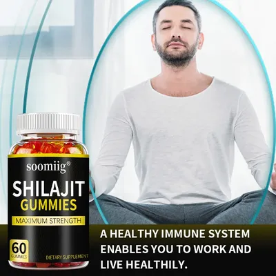 Shilajit gummies - improve energy endurance, increase muscle mass, help muscle recovery, relieve