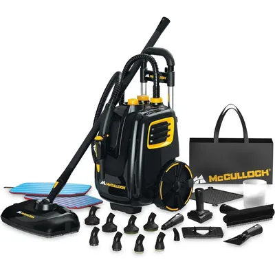 MC1385 Deluxe Canister Steam Cleaner with 23 Accessories, Chemical-Free Pressurized Cleaning for