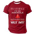 T-shirt humoristique et offensant pour hommes T-shirt drôle avec argot à manches courtes T-shirt impression 3D col rond mode quotidienne vêtement de rue noir blanc rouge été printemps vêtements S M L