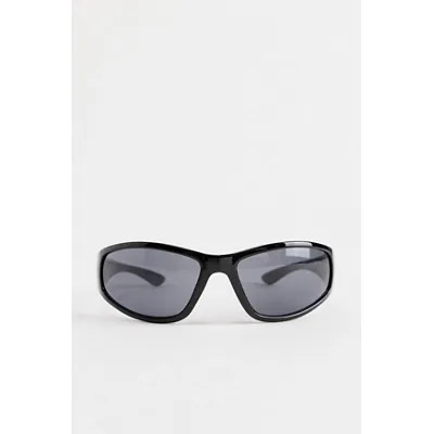 iets frans. Black Sports Wrap Sunglasses - Black at Urban Outfitters