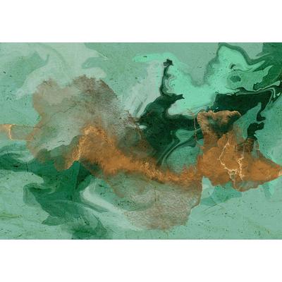 Abstract Wallpaper Wall Mural - Malachite Play