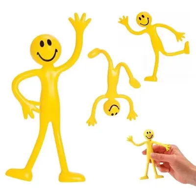 2 pezzi regali novità espressione divertente bendy uomini bomboniere giocattoli per bambini gadget