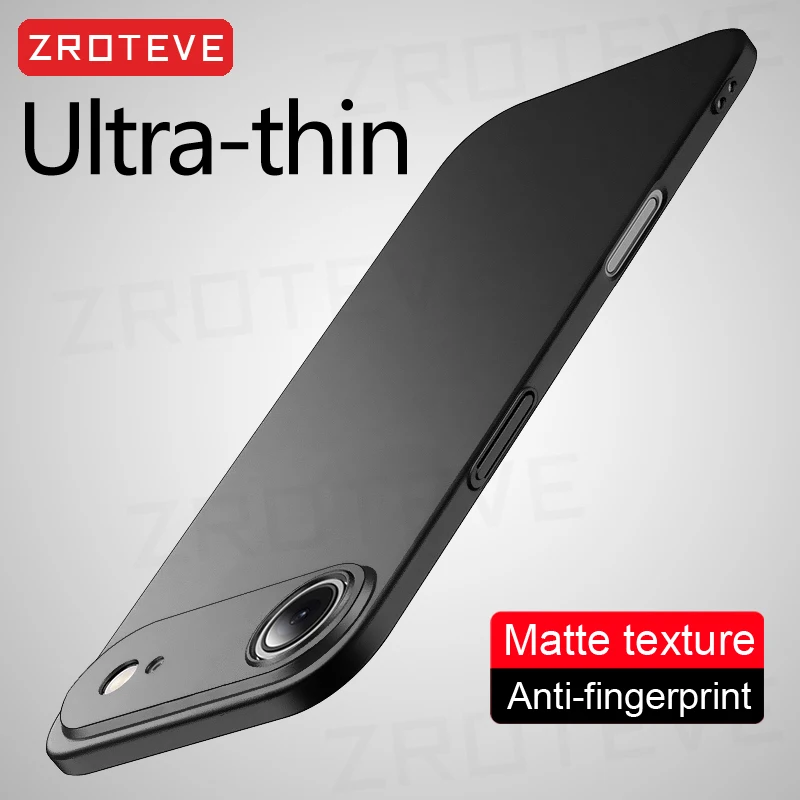 Cover Rigida Opaca Sottile ZROTEVE per iPhone 17 Air, 17e, 16, 16e, 15, 14, 13, 12 Pro Max, Custodia per iPhone 17, iPhone 16 Plus