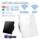 Interruttore intelligente WiFi Interruttore tattile da parete con luce UE 220V Non è necessario cavo neutro Tuya Smart Life Funziona con Alexa Google Home 1/2/3Gang
