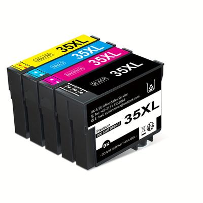 TEMU 35xl Printer Cartridges 35 Ink Cartridges Compatible With Epson Workforce Pro Wf-4740dtwf Wf-4730dtwf Wf-4720dwf Wf-4725dwf Wf-4730 Wf-4720 (pack Of 4)