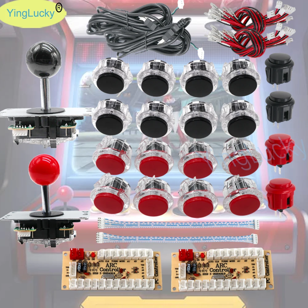 Arcade Diy kit spiel Joystick Klar Push Button Null Verzögerung USB Board Controller Für PC Raspberry Pi Mame Neo Geo Kopie SANWA Kit Image