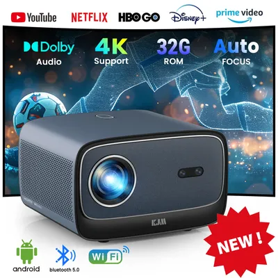FANGOR 3000ANSI 4K Projektor Android 2 + 32G Wifi Projektor Kostenloser Netflix HDR Video Heimkino Image