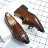 Elegante Quasten Herren-Kleiderschuhe, spitze Zehen, Business-Freizeitschuhe, Herren-Mokassins, Übergröße 47, 48, bequeme Herren-Leder-Loafer