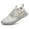HOBIBEAR Unisex-Wanderschuhe für Damen und Herren, Trailrunning, Outdoor-Sneaker, Kunstleder, rutschfeste Schnür-Wanderschuhe