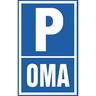 Parkplatz-Schild - Parken Oma - Gr. ca. 40x30cm - 308660