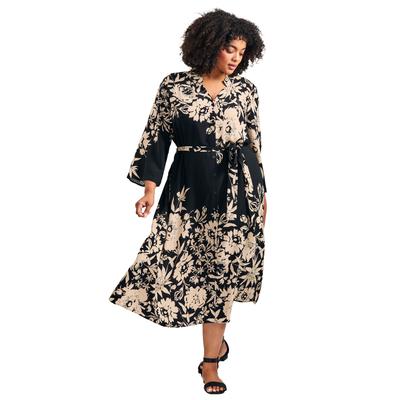 Plus Size Women's Maddy Shirtdress by Avenue in Back To Love (Size 18)