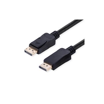 VALUE DisplayPort Kabel, v2.1, 16K, 80Gbit/s, DP ST - ST, schwarz, 3 m Image