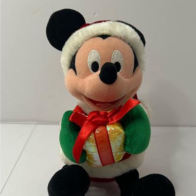 Disney Holiday | Disney Mickey Mouse Lighted Musical Plush Sings “We Wish You A Merry Christmas” | Color: Red/White | Size: Os