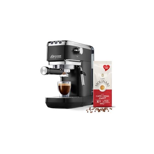 Tchibo Siebträger Espressomaschine „Lapressa“ Schwarz Kaffeeprobierpack GRATIS