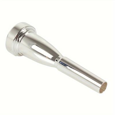 TEMU High-quality 3c Trumpet Mouthpiece, Bb Professional Small Trumpet Accessory, Golden Plated Copper Alloy, Ideal For , Bach, Conn & King - Perfect Gift For To Players