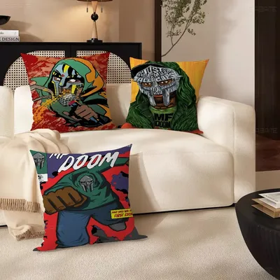 Retro M-MF D-Doom personalisiertes Bild Text Home dekorative Kissen Haushaltsgeschenke 45x45cm Image