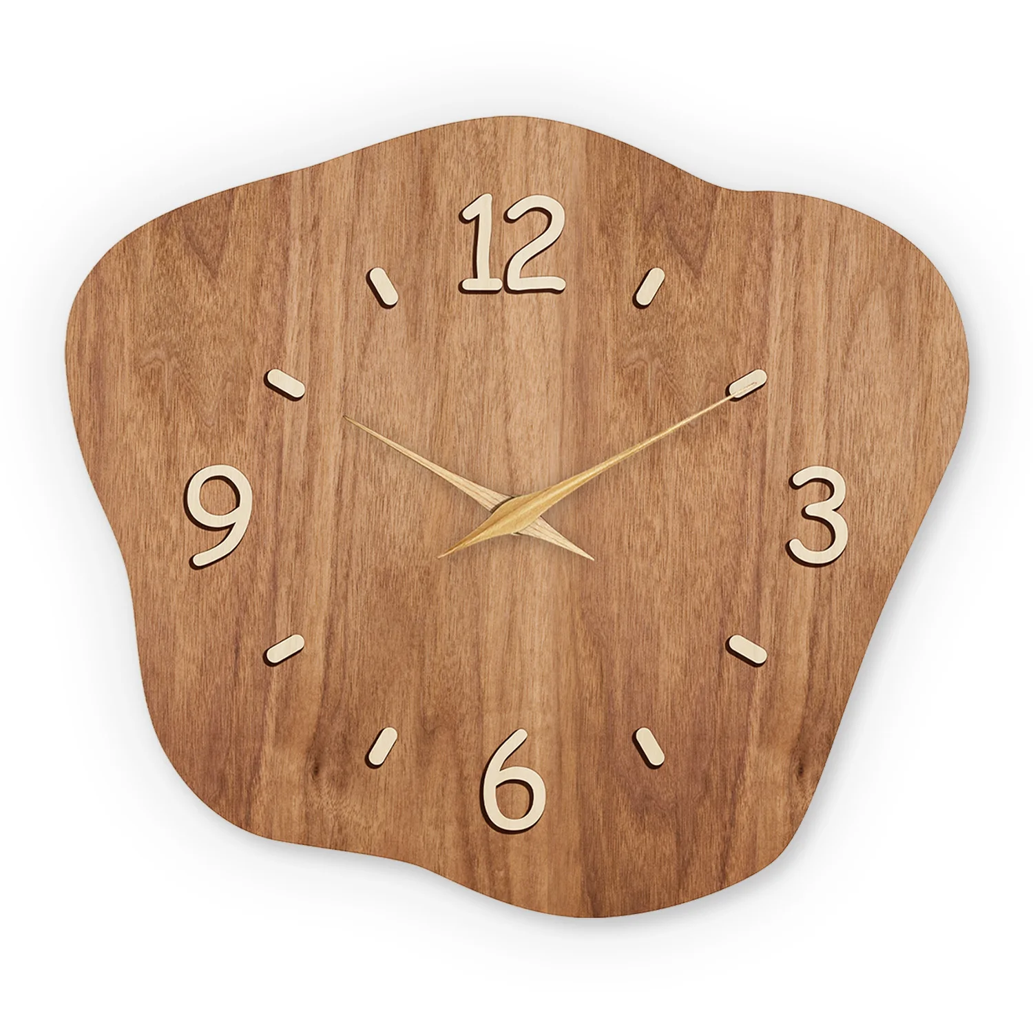 Französische Retro-Wanduhr aus Kristallporzellan und Holz für Wohnzimmer, Schlafzimmer, Küche, Heimdekoration, geräuschlose Quarzuhr, Weihnachtsgeschenk, 12 Zoll, 14 Zoll, 16 Zoll (Batterie nicht Image