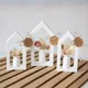 Large Medium Small-Sized Hollow House Candle Silicone Molds DIY Gypsum Candle Holder Decorative Ornament Resin Mold Home Crafts