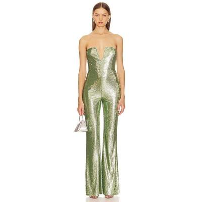 Siobhan Sequin Jumpsuit - White - Lovers + Friends Jumpsuits