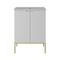 Mobile bagno senza lavabo effetto legno bianco 60cm