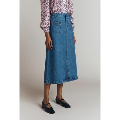 Ghost Joleen Denim Midi Skirt