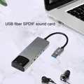 Scheda audio USB Scheda audio Spdif in fibra ottica USB di alta qualità per computer Supporto multifunzione esterno Ac-3 Dts compatibile 5.1