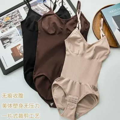 Plus Size Bodysuit Shapewear Women's Sculpting Bodysuit Body Shaping One-piece Underwear Slimming Shapewear
