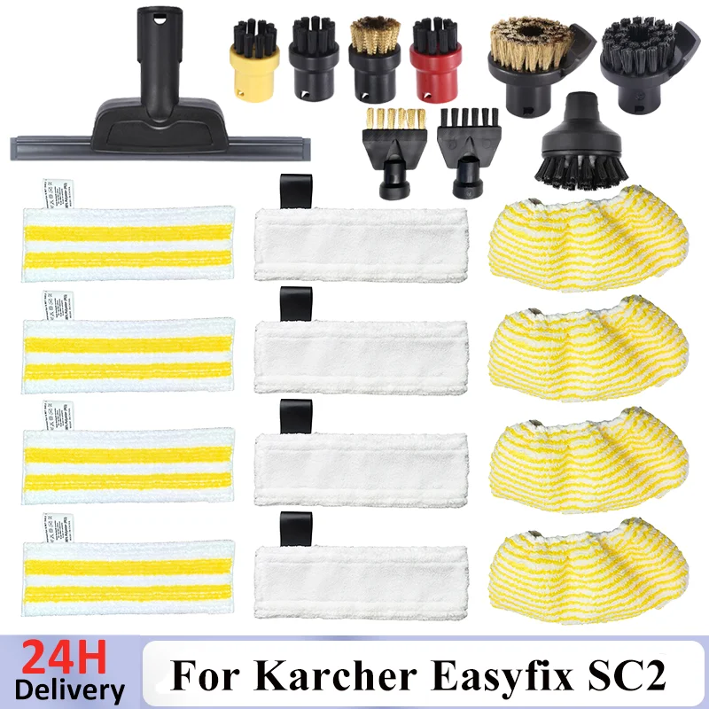 Für Karcher Easyfix SC2 SC3 SC4 SC5 Staubsauger Mikrofaser Reinigung Pad Abdeckung Steam Mop Pinsel Kopf Leistungsstarke Düse Teile Image