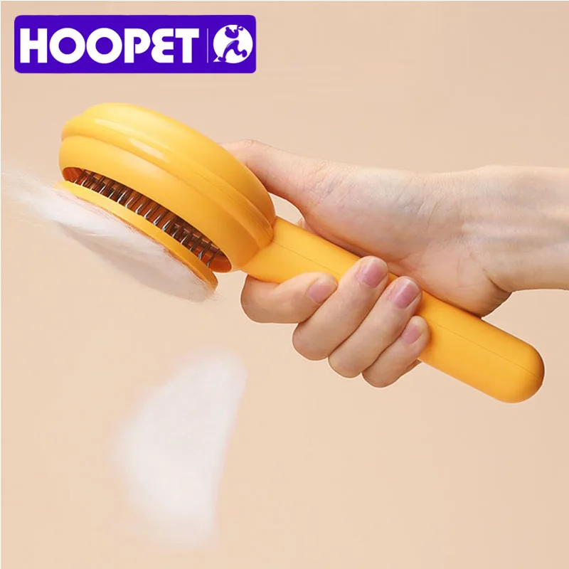 Hoopet Pet Groom ing Haaren tfernungs kamm selbst reinigende Haustiere General Pet Supplies Pflege werkzeug Katzen zubehör für die Reinigung von Katzen hunden Image