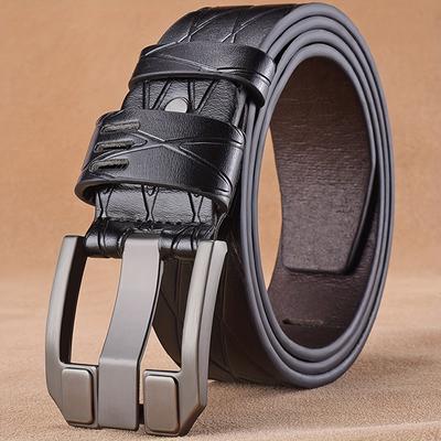 TEMU Retro Men' Belt, Casual Business Belt, Youth Retro Minimalist Belt, Korean Version, Best For Christmas Image