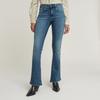 Bootcut-Jeans G-STAR "3301 Flare Wmn", Damen, Gr. 32, Länge 32, blau (faded icy blau), Denim/Jeans, Obermaterial: 99% Baumwolle, 1% Elasthan, casual, bootcut fit, Jeans