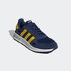 Sneaker ADIDAS SPORTSWEAR, Gr. 44,5, blau (dunkelblau, cloud weiß, utility gelb), Textil, Leder, Synthetik, sportlich, Schuhe, inspiriert vom Design des adidas LA Trainer