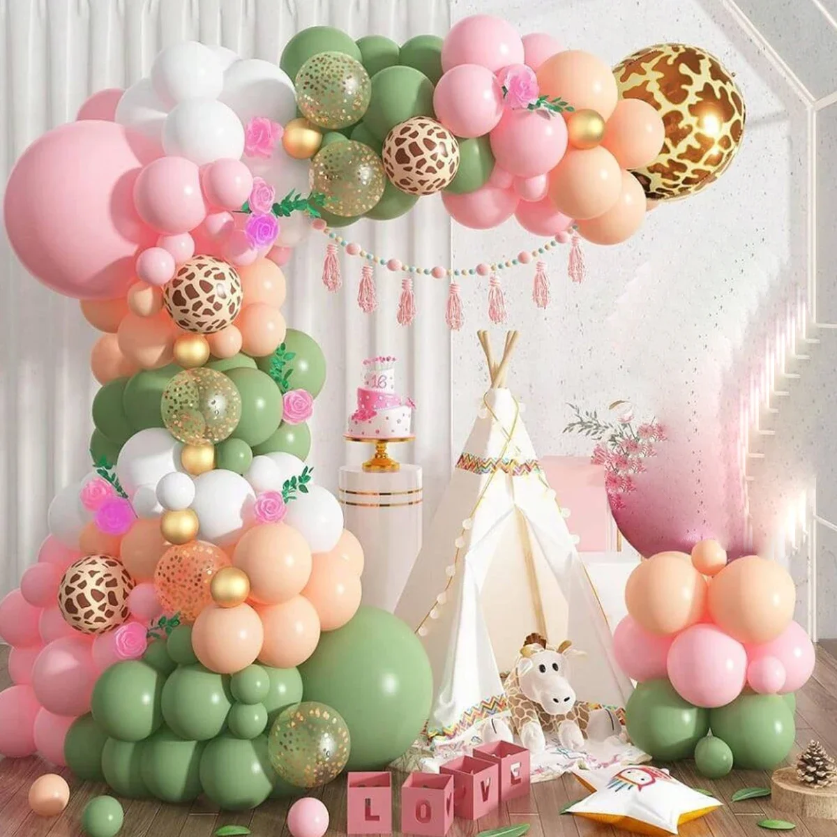 Mehrfarbiges Ballon-Set für Hochzeiten, Brautpartys, Geschlecht offenbaren, Thanksgiving, Einweihungsparty, Geburtstagsfeiern, Feiern, Image