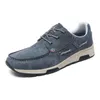 2024 neue Männer Schuhe Wohnungen Walking Leder Freizeit schuhe Männer barfuß breite Schuhe breitere Zehen lässige Sneakes Größe 46