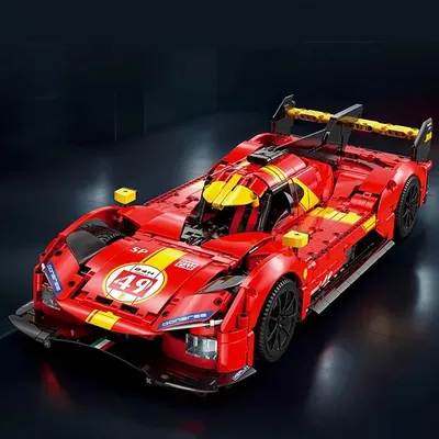 Technical Blazing Flame Sports Model Car Set,Racing Car Kits Model 1518 PCS Building Blocks Car Lovers and Muscle Car Fans