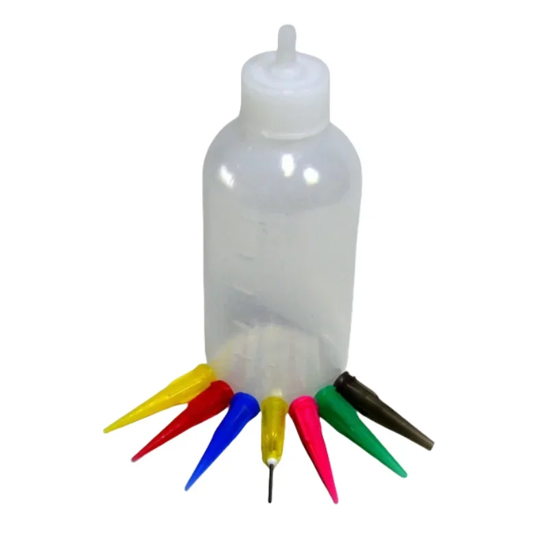 2024 neue Marmelade Malerei Quetsch flaschen mit 7 Düsen Kuchen Dekor Back gebäck 50ml Flasche Zeichen werkzeuge Marmelade Topf Kuchen Werkzeuge Image