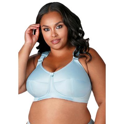 Plus Size Women's Simple Curves Softcup Bra by Elila in Aqua Sky (Size 46 K)